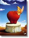 Painting by metaphysical surrealist artist Joseph Cusimano
